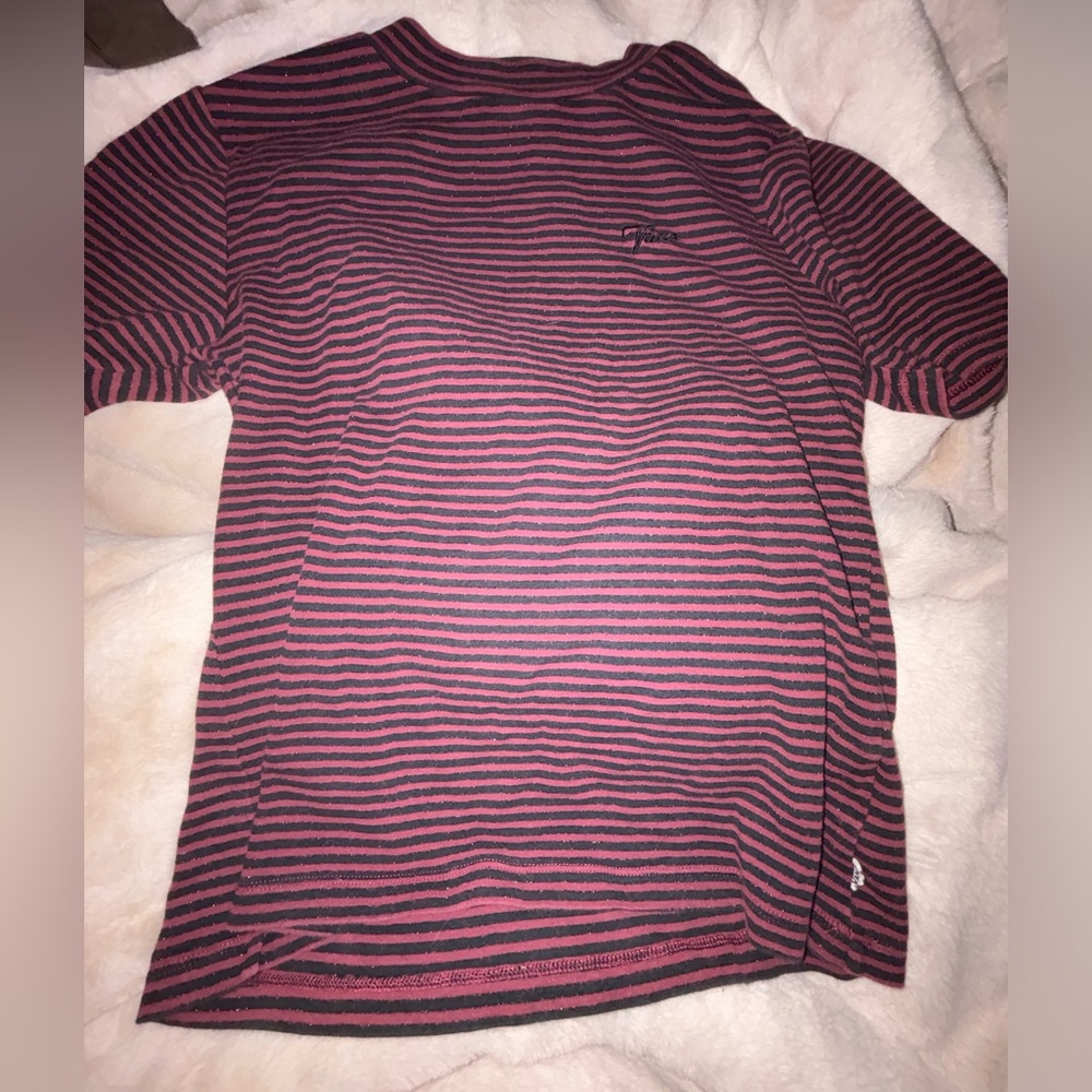 Vintage vans tee, striped y2k